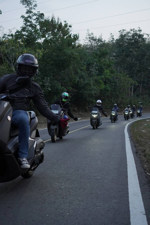 Perjalanan Tour Boemi Nusantara dengan Yamaha NMax Turbo dari Bengkulu ke Palembang. Foto: YIMM