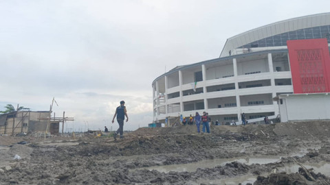 Akses menuju venue cabang olahraga voli di Deli Serdang, Sumatera Utara. Foto: Dok. Istimewa