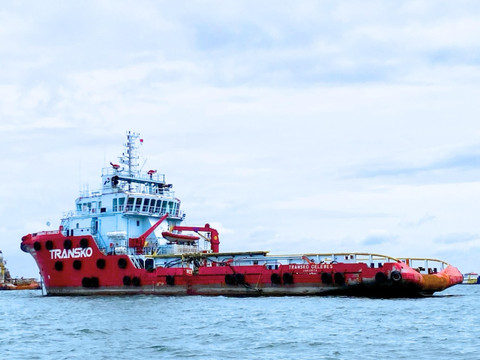 Kapal Anchor Handling Tug Supply (AHTS) yang berhasil dioperasikan Pertamina Trans Kontinental di luar negeri. Foto: Dok. Pertamina