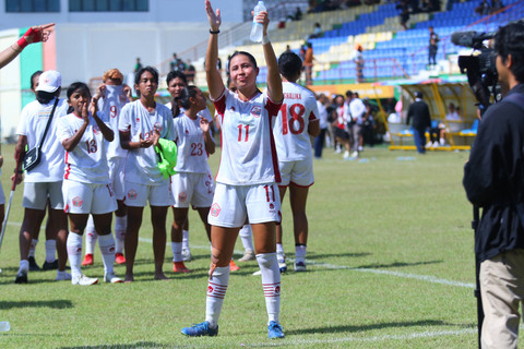 Selebrasi pemain Jakarta usai dipastikan lolos ke final PON 2024. Foto: Dok. Ahmad Maherdika/@fotobolakita