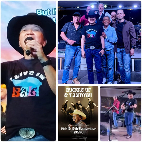 Tantowi Yahya tampil bersama Buckle Up di Spanyol. Foto: Istimewa