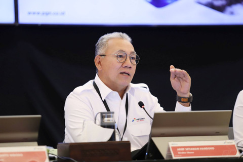 Direktur Utama PGN, Arief Setiawan Handoko, dalam Public Expose PT PGN Tbk (PGAS) di Jakarta, Selasa (17/9/2024). Foto: Dok. PGN