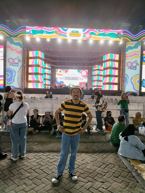 Diding Winarko, member teman kumparan yang hadir di konser FESTIVAL 90'S