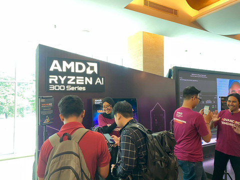 Acara peluncuran AMD Ryzen AI 300 Series di Jakarta, 18 September 2024. Foto: Abid Raihan/kumparan