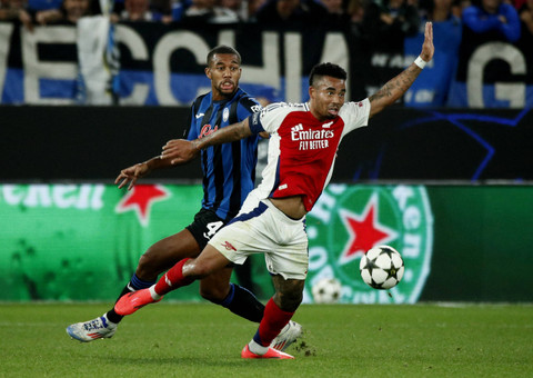 Atalanta vs Arsenal di Liga Champions. Dok: Reuters/Alessandro Garofalo
