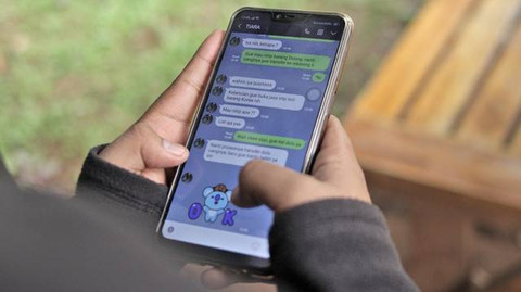 Ilustrasi percakapan Gen Alpha di media sosial. Foto: Saphira Barsel