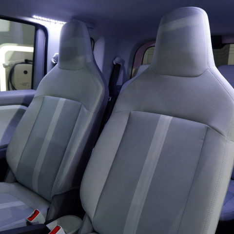 Detail eksterior dan interior mobil listrik Wuling Air ev Long range 300 Km. Foto: Sena Pratama/kumparan
