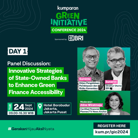 Poster panel 3 Green Initiative Conference bersama BRI dan Kemenkeu. Foto: Dok. kumparan
