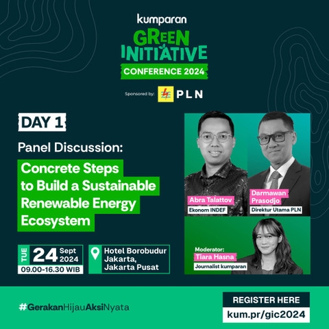 Poster diskusi panel 4 kumparan Green Initiative Conference 2024 bersama PLN. Foto: kumparan