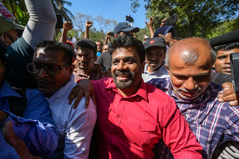 Presiden baru Sri Lanka Anura Kumara Dissanayake. Foto: ISHARA S. KODIKARA / AFP
