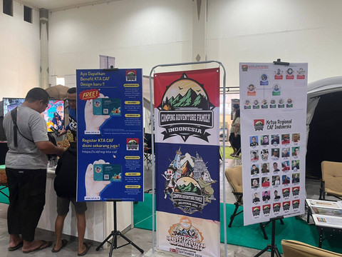 Outlet pendaftaran untuk CAF Indonesia. Foto: Nawalre Bujanadi/Pandangan Jogja