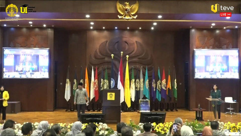 Debat publik 3 calon dan pemilihan Rektor Universitas Indonesia Periode 2024-2029. Foto: Youtube/Universitas Indonesia