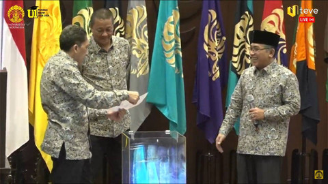 Debat publik 3 calon dan pemilihan Rektor Universitas Indonesia Periode 2024-2029. Foto: Youtube/Universitas Indonesia