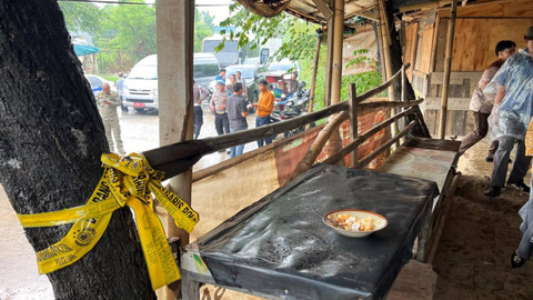 Warung tempat para korban Tragedi Kali Bekasi berkumpul sebelum melompat ke sungai. Foto: Haya Syahira/kumparan