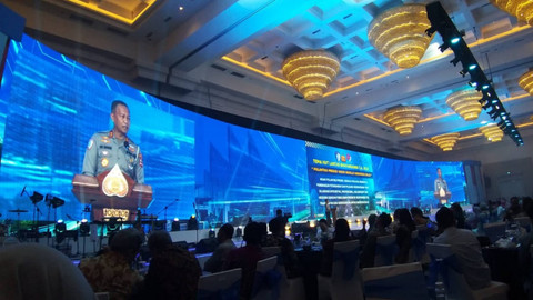 Kakorlantas Polri, Irjen Pol Aan Suhanan memberikan sambutan di acara Hari Lalu Lintas Bhayangkara ke 69 di The Tribrata Hotel, Jaksel.  Foto: Rini Friastuti/kumparan