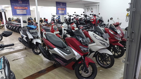 Stok motor bekas di showroom Super Motor, Jakarta Selatan. Foto: Fitra Andrianto/kumparan