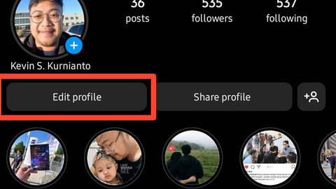 Buka profil akun