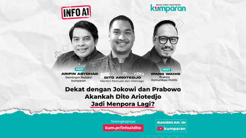 Menteri Pemuda dan Olahraga Republik Indonesia (Menpora RI), Dito Ariotedjo di Info A1. Foto: Dok. kumparan