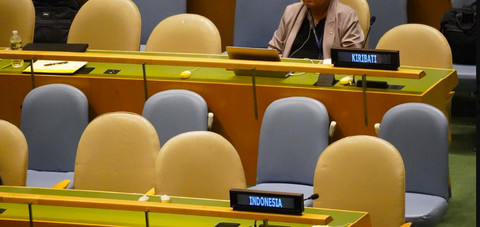Indonesia bersama banyak negara melakukan walk out saat Perdana Menteri Israel, Benjamin Netanyahu menyampaikan pidato di Sidang Majelis Umum PBB ke-79 di New York, Amerika Serikat pada (27/9/2024). Foto: Twitter @kemlu_ri