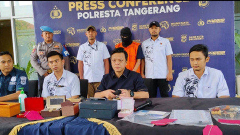 Mantan Kades Gembong ditangkap Polres Kota Tangerang. Foto: Dok. Istimewa