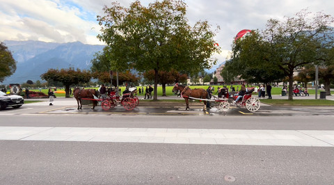 Suasana di depan Hotel Metropole Interlaken Swiss. Foto: Reza Aditya Ramadhan/kumparan