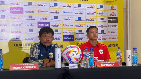 Konferensi pers usai pertandingan Timnas U-20 vs Yaman di Kualifikasi Piala Asia U-20, Minggu (29/9/2024). Foto: Soni Insan Bagus/kumparan