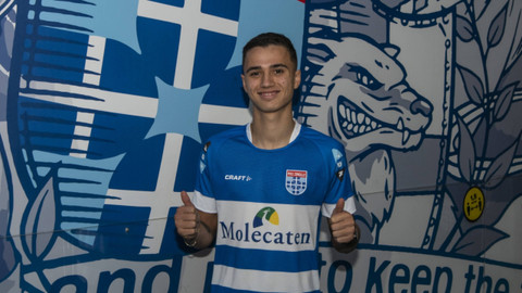 Eliano Reijnders, pemain PEC Zwolle. Foto: peczwolle.nl