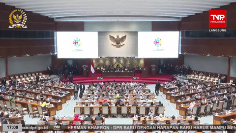 Suasana pemilihan Ketua DPR RI periode 2024-2029 di Kompleks Parlemen, Senayan, Jakarta, Selasa (1/10/2024). Foto: YouTube/ DPR RI