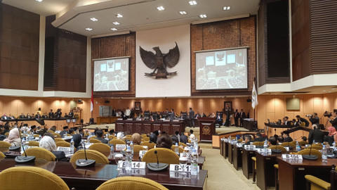 Suasana sidang pemilihan pimpinan DPD RI, Selasa (1/10/2024). Foto: Thomas Bosco/kumparan