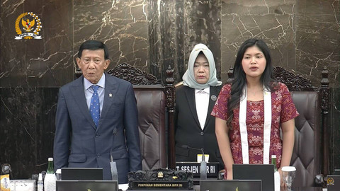 Suasana Sidang Paripurna Ke-3 MPR RI di Kompleks Parlemen, Senayan, Jakarta, Kamis (3/10/2024).   Foto: Youtube/ MPRGOID