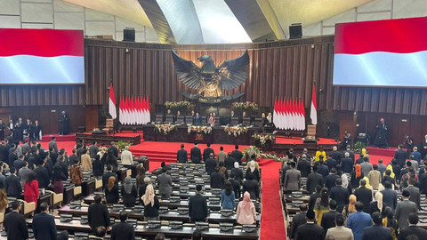 Suasana Sidang Paripurna Ke-3 MPR RI di Kompleks Parlemen, Senayan, Jakarta, Kamis (3/10/2024). Foto: Haya Syahira/kumparan