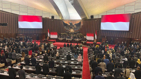 Suasana Sidang Paripurna Ke-3 MPR RI di Kompleks Parlemen, Senayan, Jakarta, Kamis (3/10/2024). Foto: Haya Syahira/kumparan