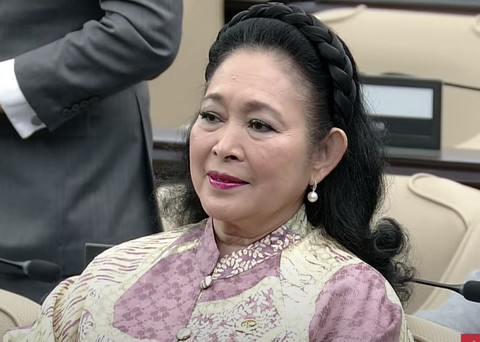 Titiek Soeharto, anggota DPR dari Gerindra, dalam sidang MPR, Rabu (3/10/2024). Foto: MPR RI
