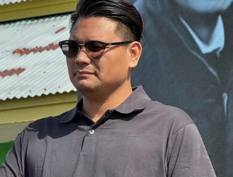 Politikus Gerindra, Akbar Supratman, yang juga putra Menkumham Supratman Andi Agtas, dalam Pemilu 2024. Foto: Instagram/@muhammadakbarsupratman