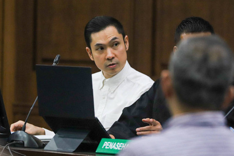 Terdakwa kasus dugaan korupsi pengelolaan tata niaga timah Harvey Moeis menjalani sidang lanjutan di Pengadilan Tipikor, Jakarta, Kamis (3/10/2024). Foto: Iqbal Firdaus/kumparan