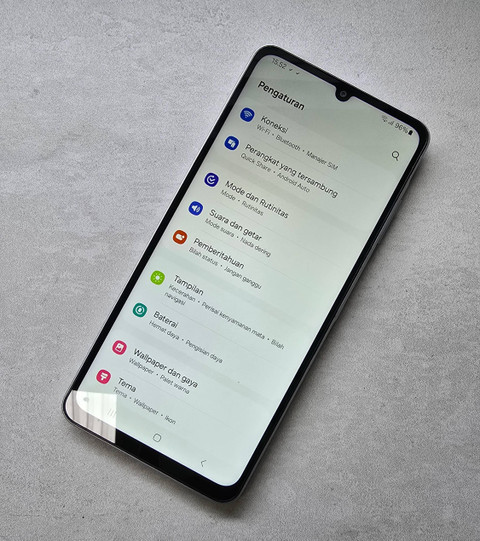 Tampilan menu Settings di Galaxy A06. Foto: Aditya Panji/kumparan