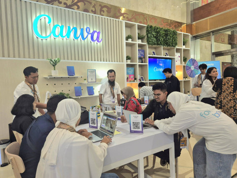 Booth Canva di Inacraft 2024. Foto: Hutri Dirga Harmonis/kumparan