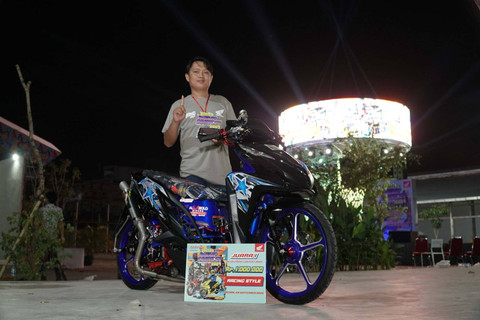 Pemenang kategori Racing Style Honda Modif Contest 2024 region Medan. Foto: dok. AHM