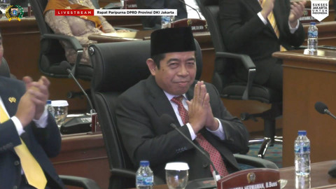Pimpinan DPRD Provinsi DKI Jakarta di Balai Kota, Jakarta, Jumat (4/10/2024). Foto: Youtube/DPRD Provinsi DKI Jakarta
