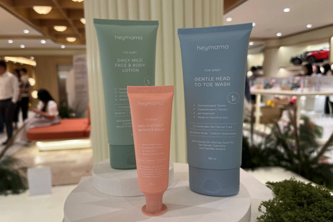 Skincare Heymama khusus untuk bayi. Foto: Nabilla Fatiara/kumparan
