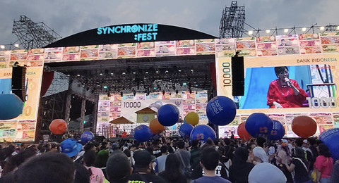Synchronize Festival 2024 yang berlangsung pada tanggal 4-6 Oktober 2024 di Gambir Expo Kemayoran, Jakarta. Foto: Dok. Bank Jasa Jakarta