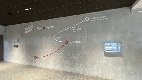 Peta jalur ke Jungraujoch, salah satu puncak tertinggi di Eropa. Foto: Reza Aditya Ramadhan/kumparan