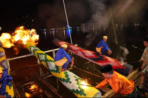 Festival Meriam Karbiit yang digelar setiap tahun menjelang Idul Fitri. Foto: Dok. Hi!Pontianak