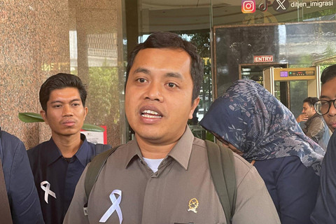 Hakim Pengadilan Negeri Sampang, Aji Prakoso, di Kantor Kemenkumham, Jakarta, Senin (7/10/2024). Foto: Fadhil Pramudya/kumparan