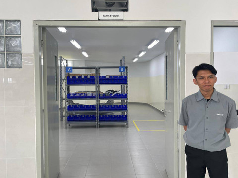 Seremoni PT BYD Motor Indonesia bersama dengan PT Arista Elektrika Indonesia dari Arista Group meresmikan 9 diler serentak, salah satunya di Summarecon Bekasi, Senin (7/10/2024). Foto: Sena Pratama/kumparan