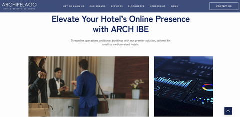 Landing page ARCH IBE. Foto: Dok. Archipelago International