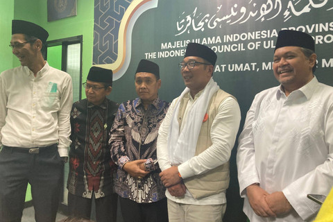 Calon Gubernur Jakarta Ridwan Kamil dalam pertemuan dengan Majelis Ulama Indonesia (MUI), Islamic Center Koja, Jakarta Utara, Selasa (8/10/2024). Foto: Alya Zahra/Kumparan