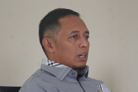 Kepala Badan Komunikasi Kepresidenan Hasan Nasbi saat berkunjung ke kantor kumparan, Jakarta, Selasa (8/10/2024). Foto: Dicky Adam Sidiq/kumparan