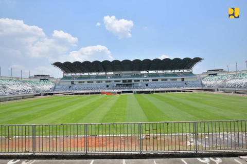 Stadion Maguwoharjo yang ditargetkan selesai direnovasi pada 15 Desember 2024. Foto: Dok. Kementerian PUPR