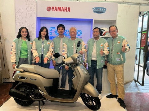 Warna baru Yamaha Fazzio Hybrida Lux. Foto: Fitra Andrianto/kumparan